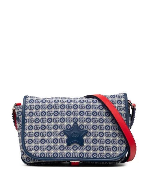 Gucci Pre-Owned 2016-2026 Kids GG Canvas Star Messenger Bag crossbody bag Blue MUEXXK4K8J1B9A0F
