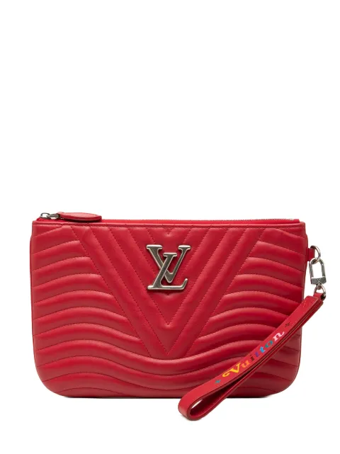 Louis Vuitton Pre-Owned 2019 Calfskin New Wave Zipped Pochette clutch bag Red 1SE5PJ2VE5PGJBD4