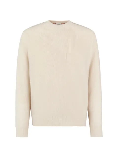 Tod's crew neck suede details sweater Neutrals X8MC1538160YKI