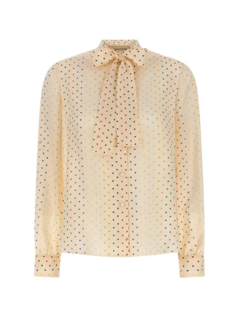 Valentino Garavani star-print shirt Neutrals BAB8L6ABT