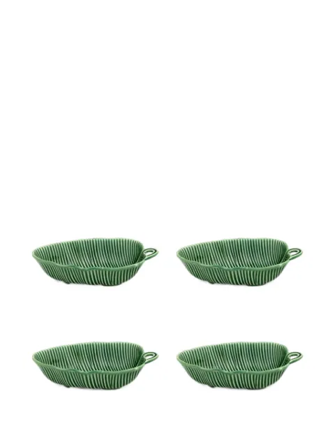 Bordallo Pinheiro Folhas bowl (set of four) Green 65005263SET4
