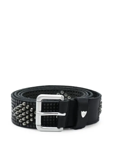Htc Los Angeles Tory studded leather belt Black 23SHTCI022