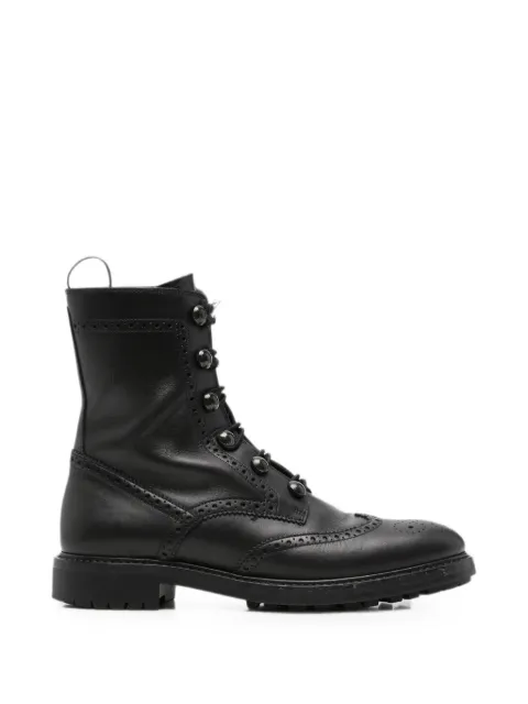 Christian Dior Pre-Owned 2010s brogue-detail boots Black CD600CAH