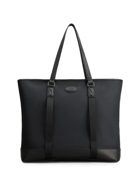 Tod's logo-patch tote bag Black XBMTRKA0300UXC