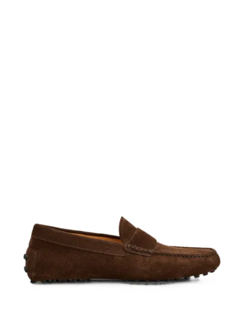 Tod's Gommino lettering loafers Brown XXM22L0KO60RE0