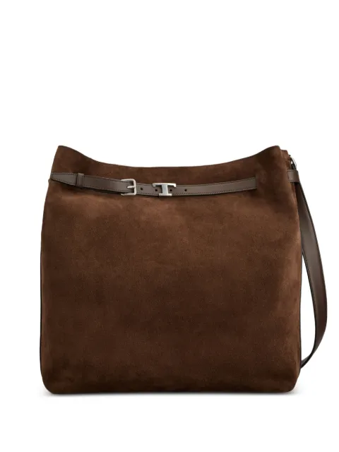 Tod's Tim suede tote bag Brown XBMTIMS0300P3A