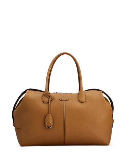 Tod's logo-patch pebbled duffle bag Brown XBMDBKV0400XGA