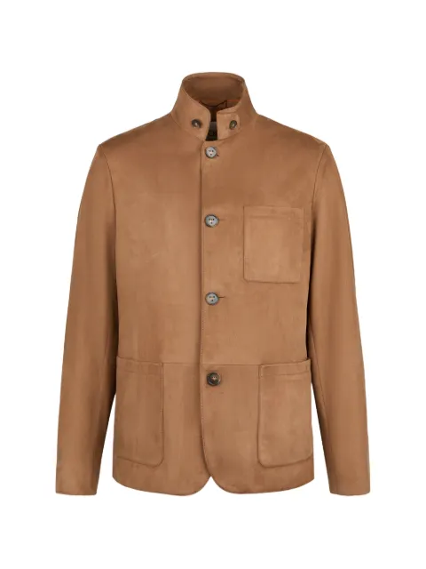 Tod's Castello jacket in Pashmy-suede Brown X1M42532110XZU
