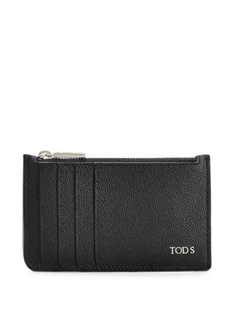 Tod's zipped card holder in leather Black XAMLTTFR300UGA
