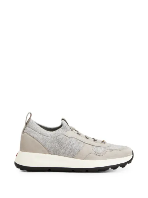 Tod's Red Dot socks sneakers in knit and suede Grey XXW79K0KN80VOE