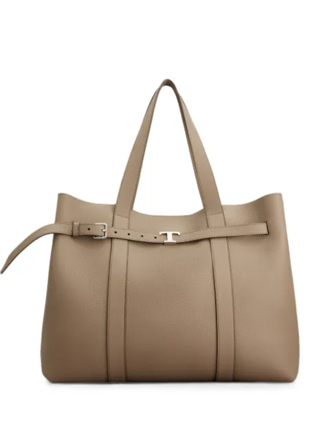 Tod's T Timless leather shoulder bag Neutrals XBMTIMP0400WKA