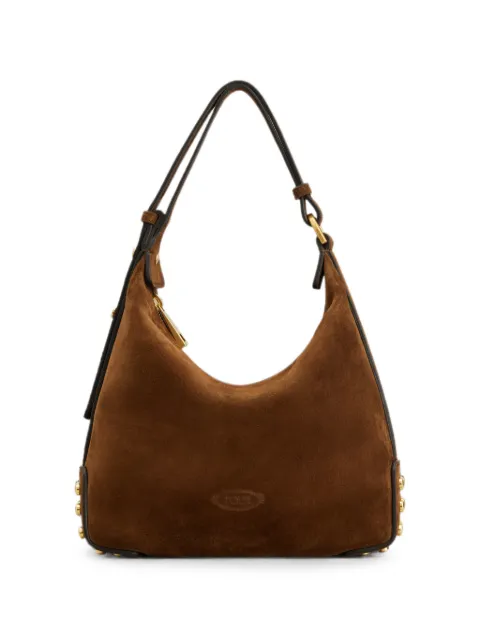 Tod's metal dots mini bag in suede Brown XBWGMTE0100OCO