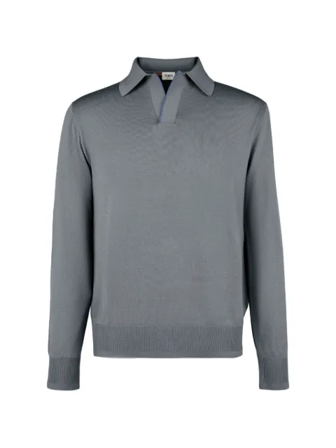 Tod's polo shirt in merino-wool Grey X8MC1538630YKD