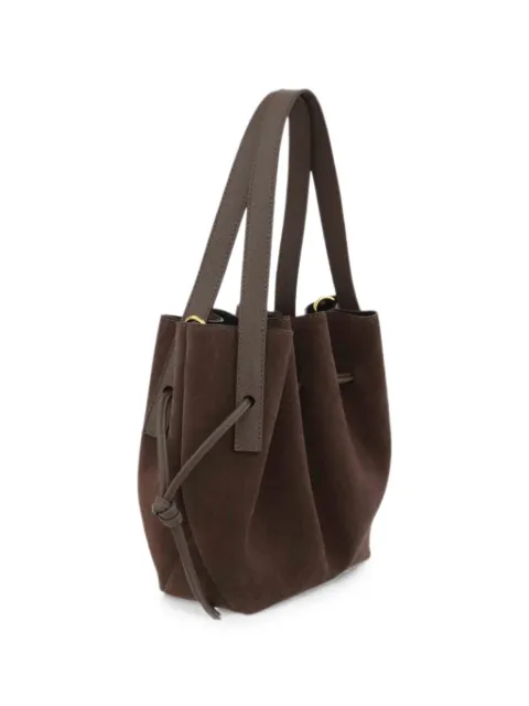 Yuzefi mini Scallop suede tote bag Brown MINISCALLOPTO