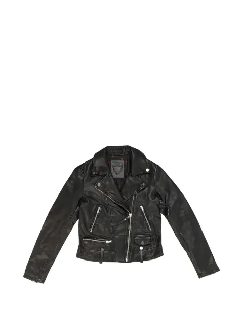 Htc Los Angeles Santa Ana stud-embellished leather jacket Black 21WHTGI014
