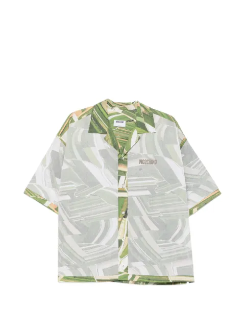 Moschino graphic-print short-sleeve shirt Green 262ZZA02285235