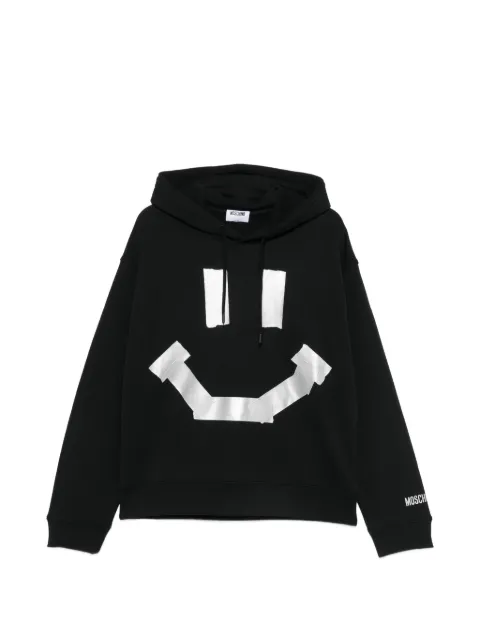 Moschino tape-motif hoodie Black A17125228