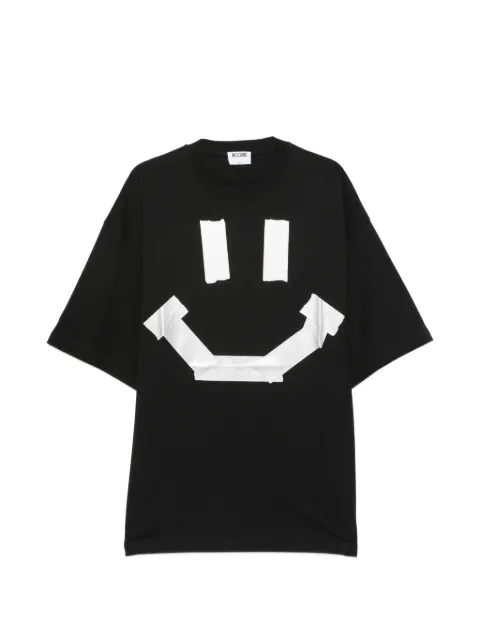 Moschino smiley-print T-shirt Black A07305241