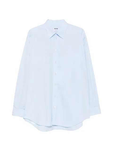 Moschino graphic-print patch-pocket shirt Blue 262ZZV02145235