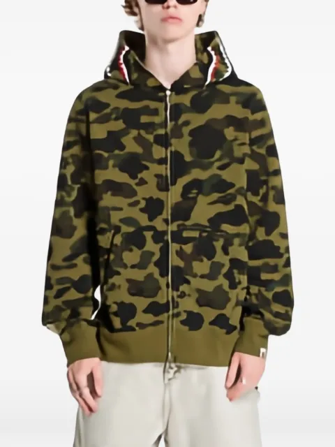 A BATHING APE® 1st Camo Shark hoodie Green 001ZPM301007MGRN