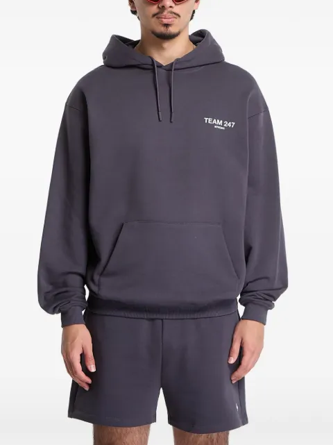 Represent Team 247 logo-print hoodie Grey 247M100106