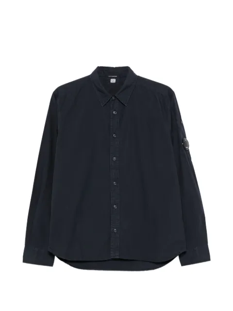 C.P. Company Lens-detail button-up shirt Blue 20CMSH229A005328G888