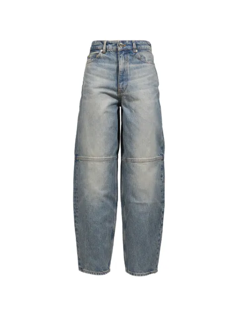 GANNI Stary barrel-leg panelled jeans Blue A1100084