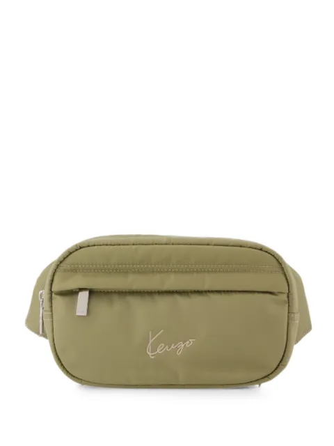 Kenzo logo-embroidered belt bag Green FG68SA407F02
