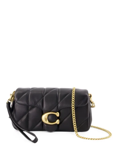 Coach Quilted Tabby leather shoulder bag Black CBH23