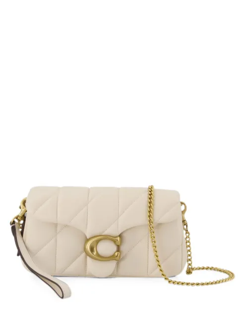 Coach Tabby quilted leather shoulder bag White CBH23