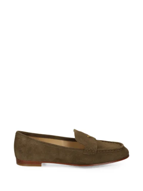 Michael Michael Kors Jennings logo-plaque suede loafers Green 40S6JNFP1S