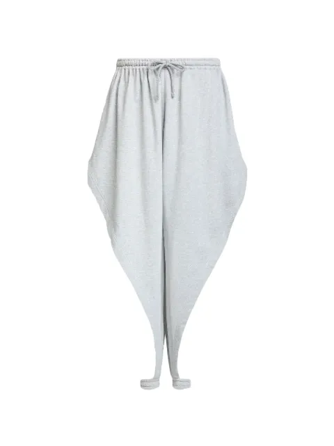 Alaïa Fleece drawstring track pants Grey AA9P1384J082D