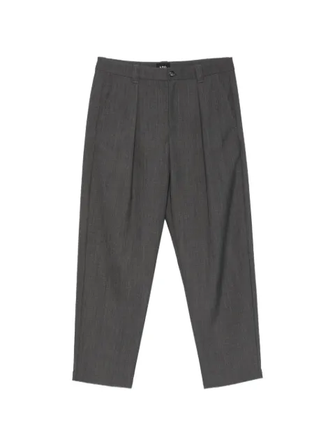 A.P.C. pleated straight-leg trousers Grey PSANFH08428