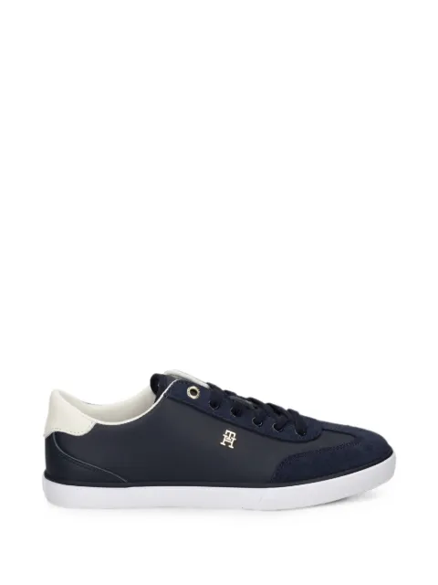 Tommy Hilfiger logo-plaque suede-panel sneakers Blue FW0FW09391