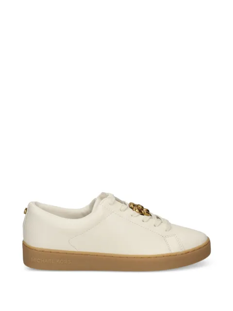 Michael Michael Kors flower-detail leather sneakers Neutrals 43T6KTFS1L