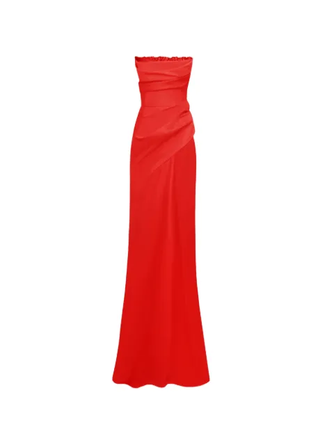 Gemy Maalouf beaded strapless dress Red EDR241887LD