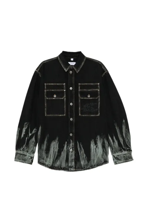 Off-White button-up denim shirt Black OMYD05VS26DEN0019061