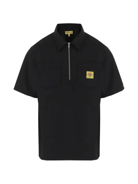 ICECREAM half-zip graphic-print polo shirt Black ICSH26222BLACK