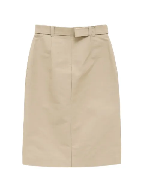 Moncler belted flap-pocket midi skirt Neutrals L20932D00022599S9