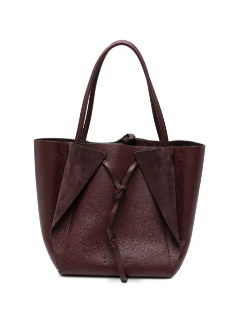 Gabriela Hearst Marija grained-leather tote bag Red 426825071