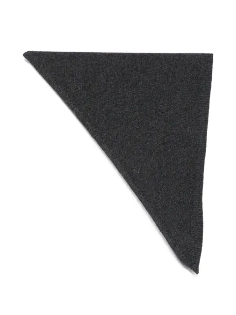 Róhe knitted triangular scarf Grey 82042333