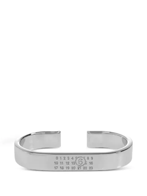 MM6 Maison Margiela logo-engraved double rings Silver SM6UQ0120P6469