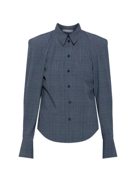 IRO check-pattern Lidja shirt Blue WP18LIDJA0