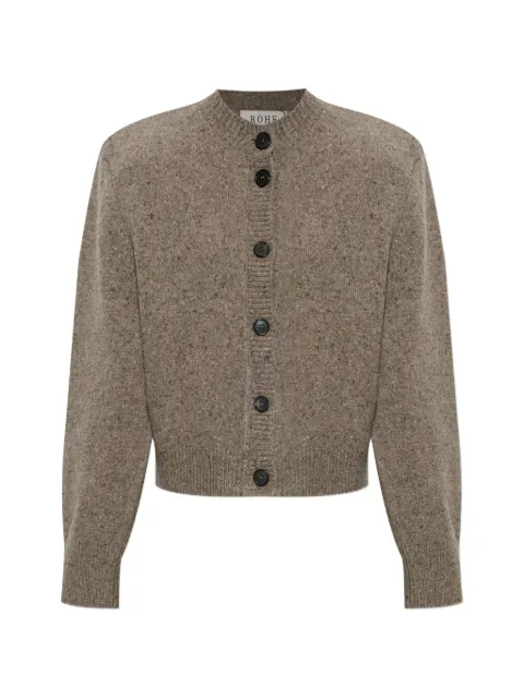 Róhe shoulder-padded cardigan Brown 420233030
