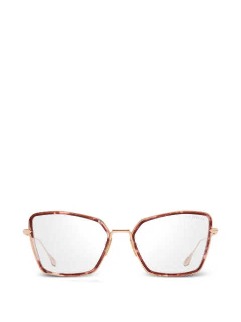 Dita Eyewear Behcka geometric-frame glasses Red DTX196