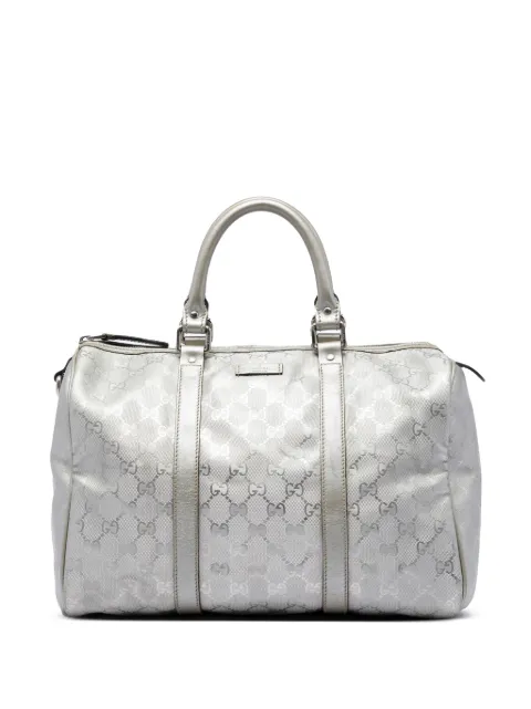 Gucci Pre-Owned 2016-2026 Medium GG Imprime Joy boston bag Silver 7RTXLQRH05NEXFOL
