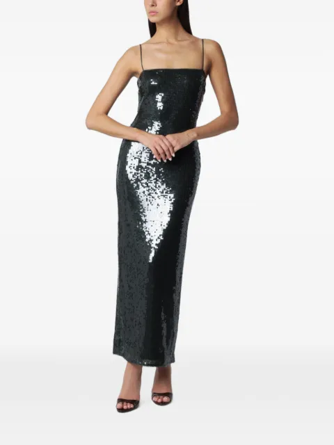 ROTATE BIRGER CHRISTENSEN sequin-embellished maxi dress Green 116139265BCR1351
