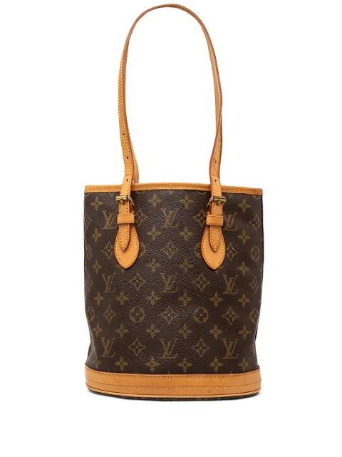 Louis Vuitton Pre-Owned 2001 Monogram Petit bucket bag Brown N07SYQF770RB5ZYX