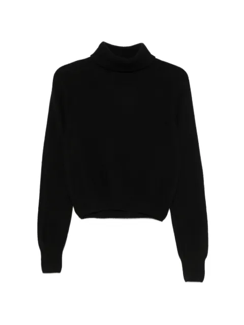 Baserange roll-neck ribbed-trim sweater Black PUTITRC
