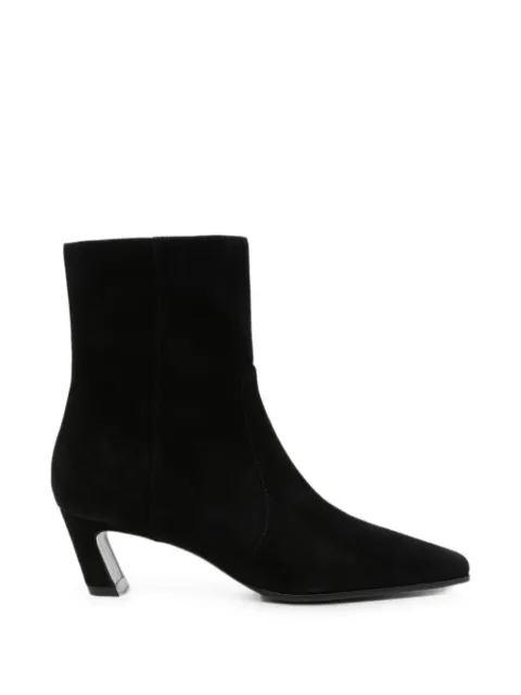 Stuart Weitzman suede ankle boots Black STASZIPBTE50